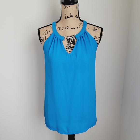 I.N.C International Concepts Metal Clip Keyhold Halter Top - Picture 1 of 9